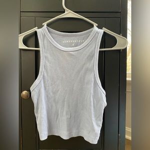 Aeropostale baby blue ribbed tank top. Size Small.